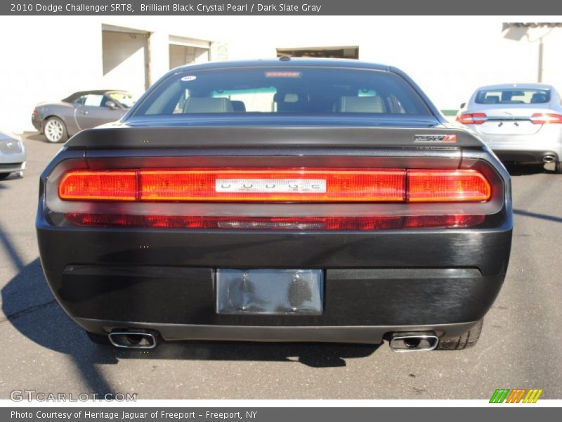 Brilliant Black Crystal Pearl / Dark Slate Gray 2010 Dodge Challenger SRT8