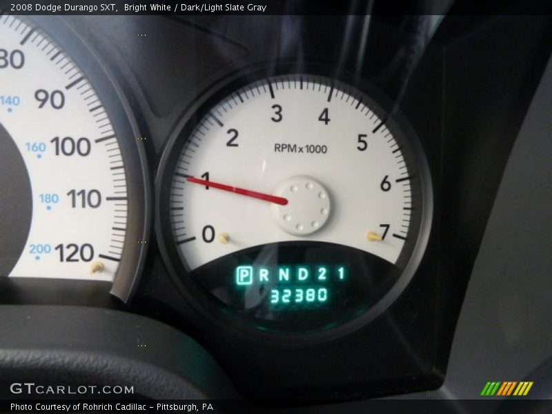 Bright White / Dark/Light Slate Gray 2008 Dodge Durango SXT