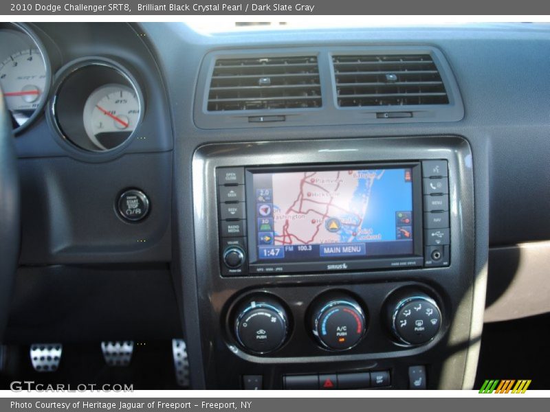 Brilliant Black Crystal Pearl / Dark Slate Gray 2010 Dodge Challenger SRT8