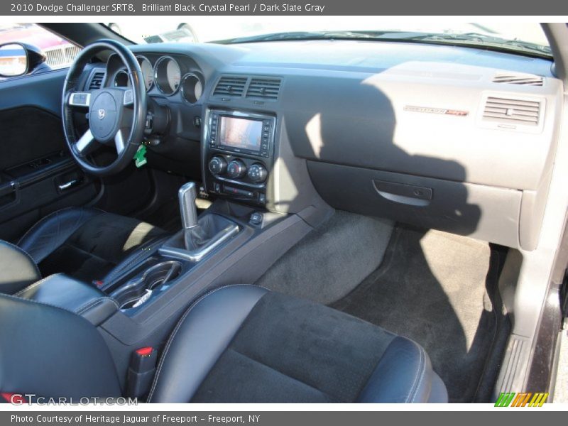 Brilliant Black Crystal Pearl / Dark Slate Gray 2010 Dodge Challenger SRT8