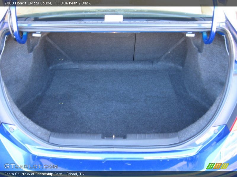 Fiji Blue Pearl / Black 2008 Honda Civic Si Coupe