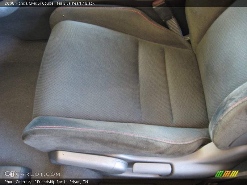 Fiji Blue Pearl / Black 2008 Honda Civic Si Coupe