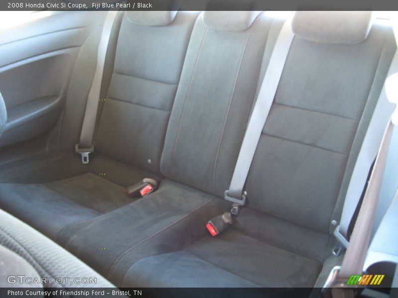 Fiji Blue Pearl / Black 2008 Honda Civic Si Coupe