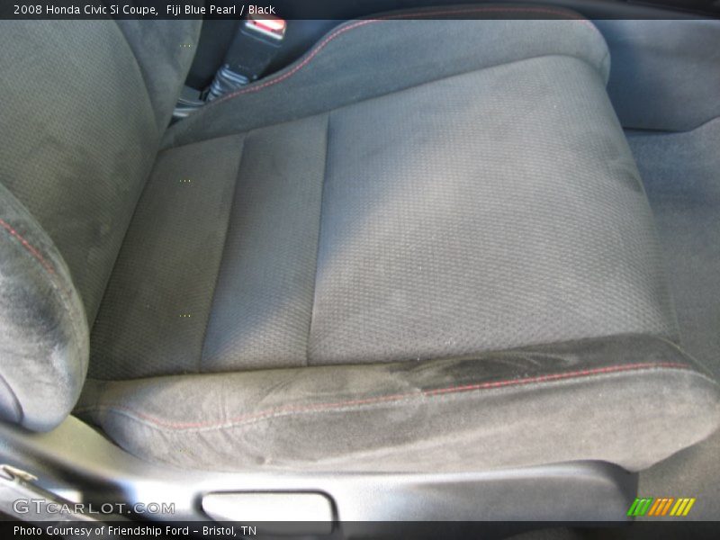 Fiji Blue Pearl / Black 2008 Honda Civic Si Coupe