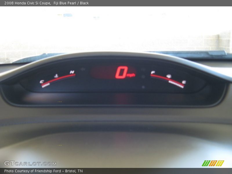 Fiji Blue Pearl / Black 2008 Honda Civic Si Coupe