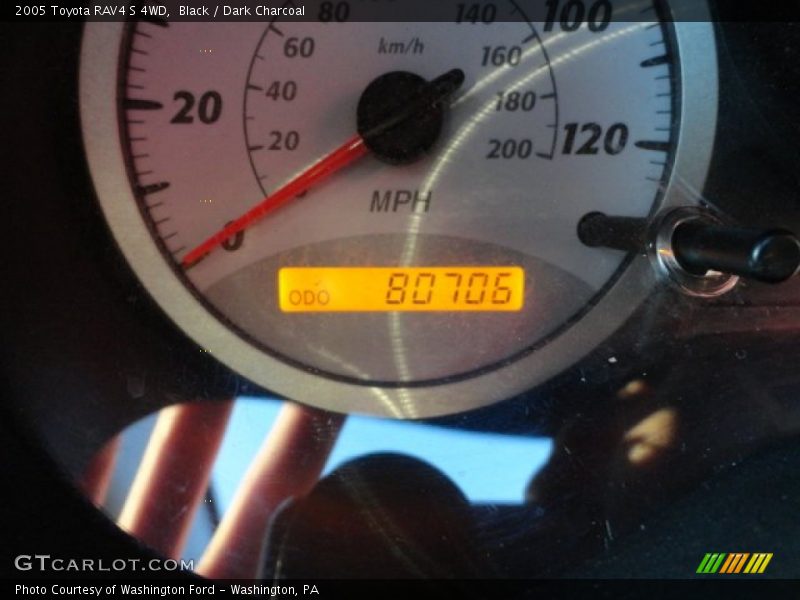 Black / Dark Charcoal 2005 Toyota RAV4 S 4WD
