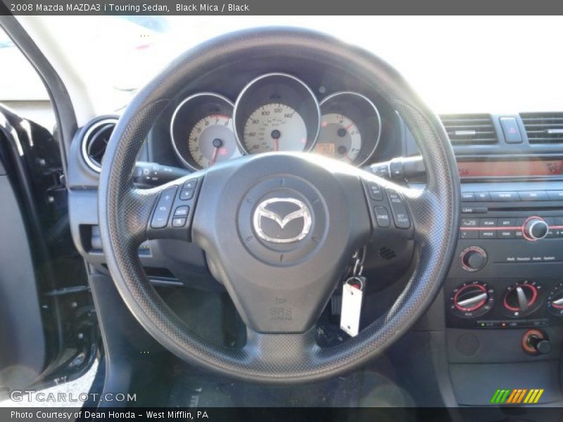 Black Mica / Black 2008 Mazda MAZDA3 i Touring Sedan