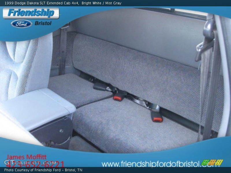 Bright White / Mist Gray 1999 Dodge Dakota SLT Extended Cab 4x4