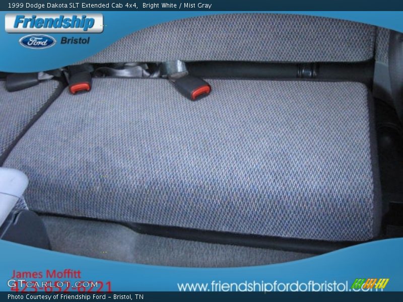 Bright White / Mist Gray 1999 Dodge Dakota SLT Extended Cab 4x4