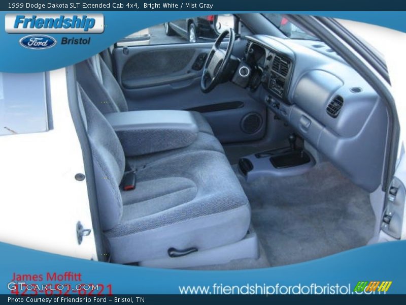 Bright White / Mist Gray 1999 Dodge Dakota SLT Extended Cab 4x4