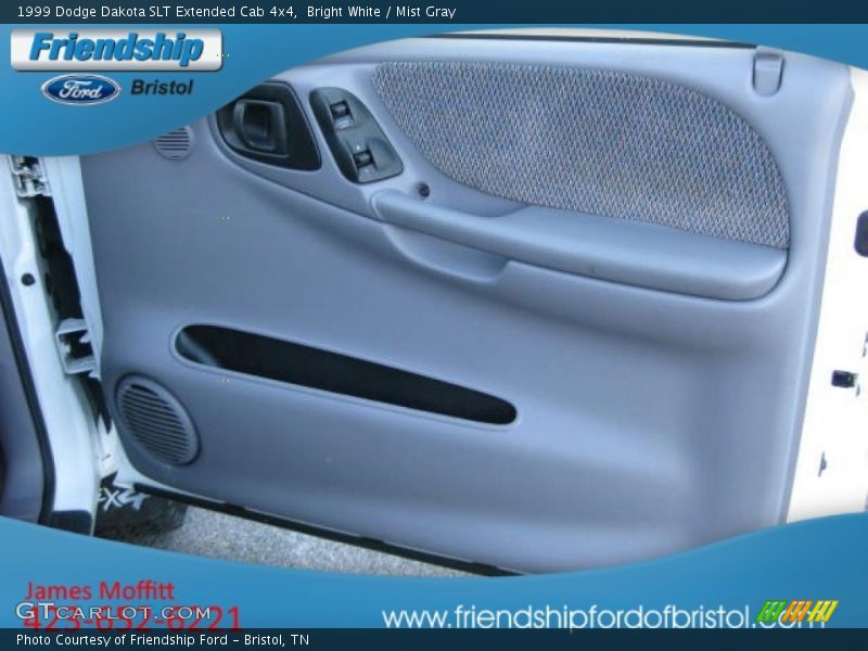 Bright White / Mist Gray 1999 Dodge Dakota SLT Extended Cab 4x4