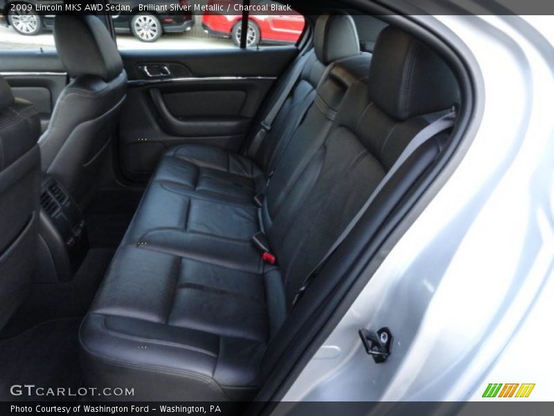 Brilliant Silver Metallic / Charcoal Black 2009 Lincoln MKS AWD Sedan