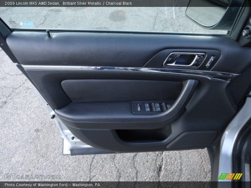 Brilliant Silver Metallic / Charcoal Black 2009 Lincoln MKS AWD Sedan