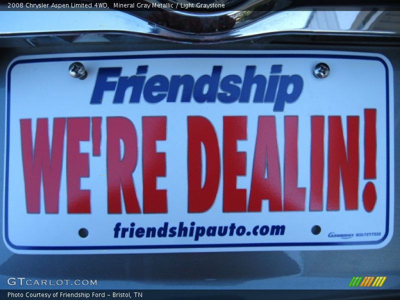 Mineral Gray Metallic / Light Graystone 2008 Chrysler Aspen Limited 4WD