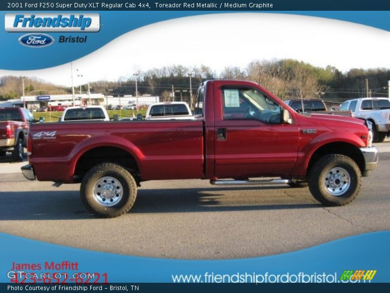 Toreador Red Metallic / Medium Graphite 2001 Ford F250 Super Duty XLT Regular Cab 4x4