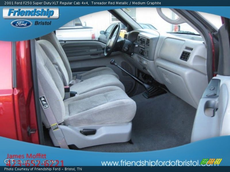 Toreador Red Metallic / Medium Graphite 2001 Ford F250 Super Duty XLT Regular Cab 4x4