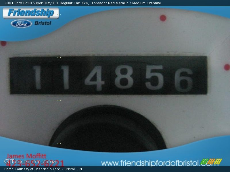 Toreador Red Metallic / Medium Graphite 2001 Ford F250 Super Duty XLT Regular Cab 4x4
