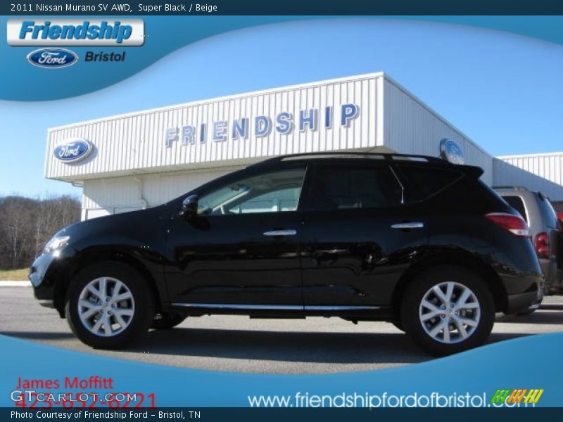 Super Black / Beige 2011 Nissan Murano SV AWD