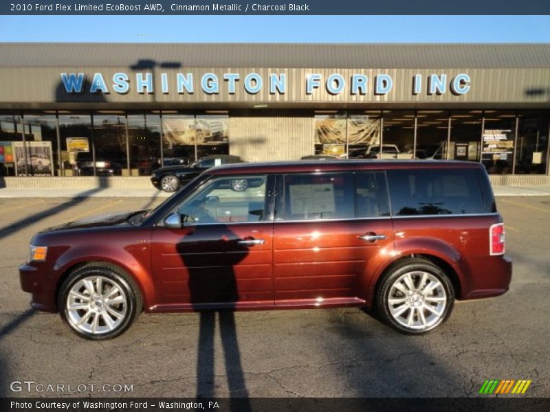 Cinnamon Metallic / Charcoal Black 2010 Ford Flex Limited EcoBoost AWD