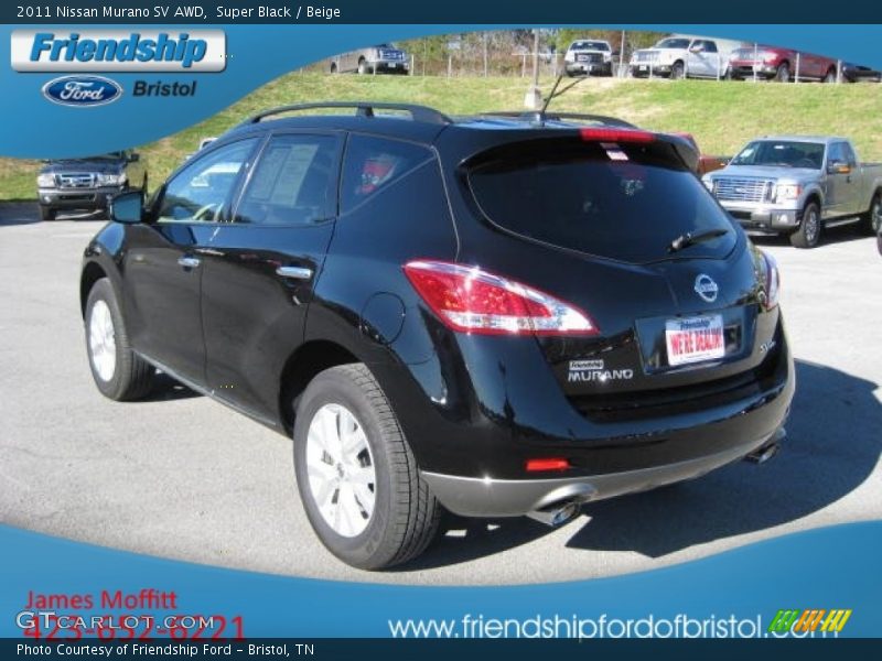 Super Black / Beige 2011 Nissan Murano SV AWD