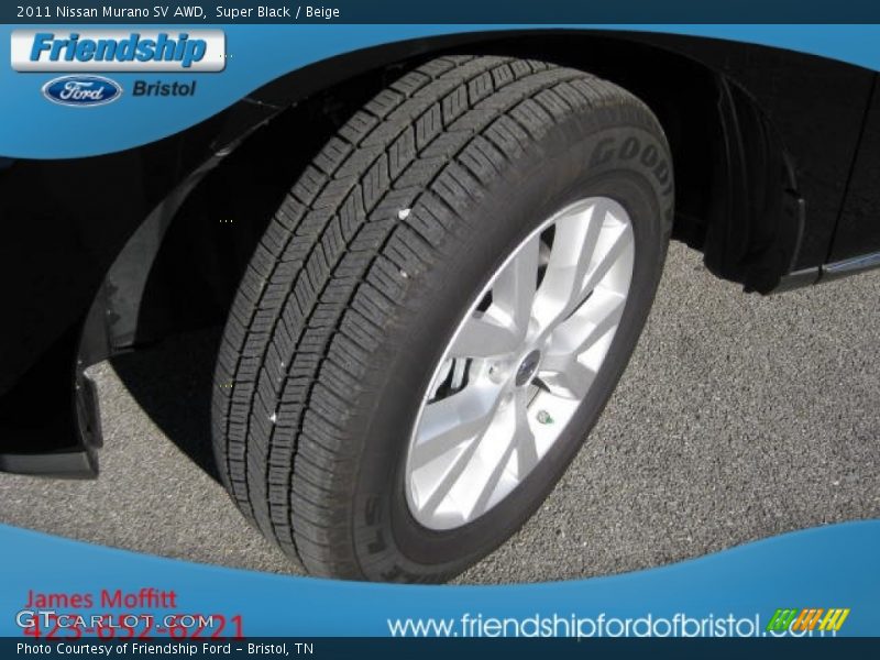 Super Black / Beige 2011 Nissan Murano SV AWD