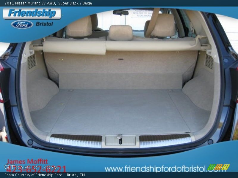 Super Black / Beige 2011 Nissan Murano SV AWD