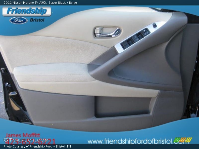 Super Black / Beige 2011 Nissan Murano SV AWD