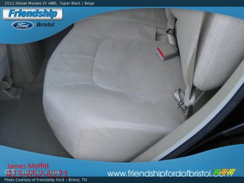 Super Black / Beige 2011 Nissan Murano SV AWD