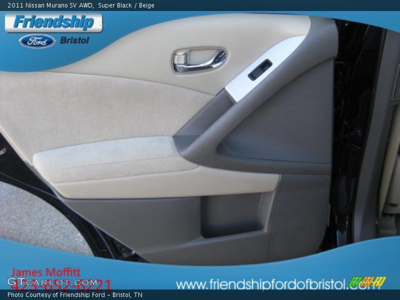 Super Black / Beige 2011 Nissan Murano SV AWD