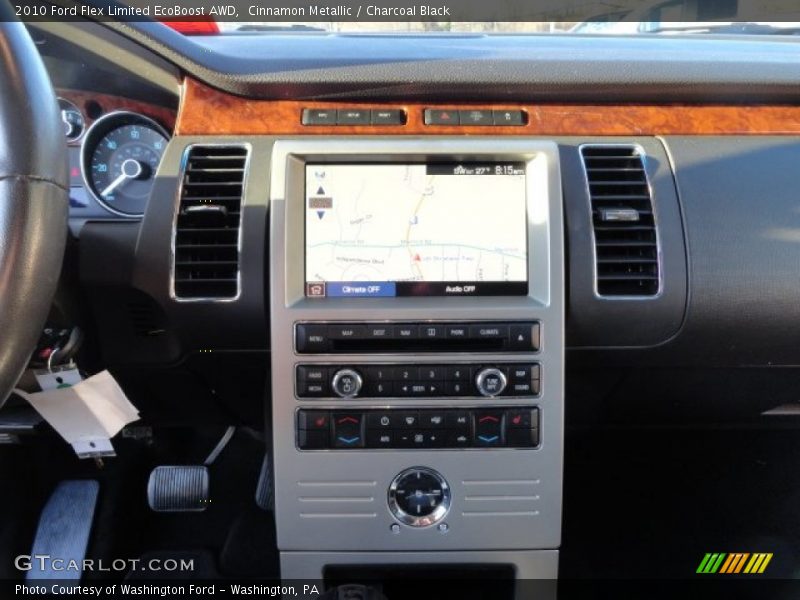Cinnamon Metallic / Charcoal Black 2010 Ford Flex Limited EcoBoost AWD