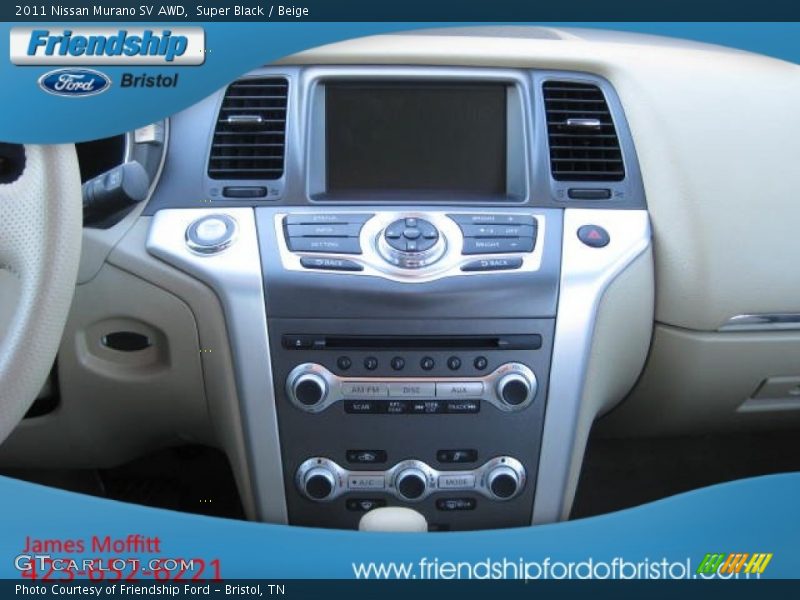 Super Black / Beige 2011 Nissan Murano SV AWD