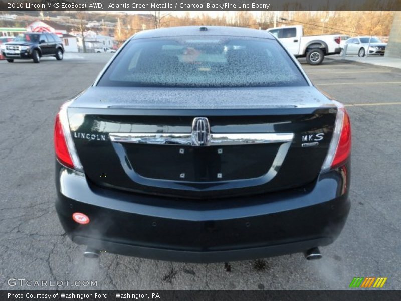 Atlantis Green Metallic / Charcoal Black/Fine Line Ebony 2010 Lincoln MKS EcoBoost AWD