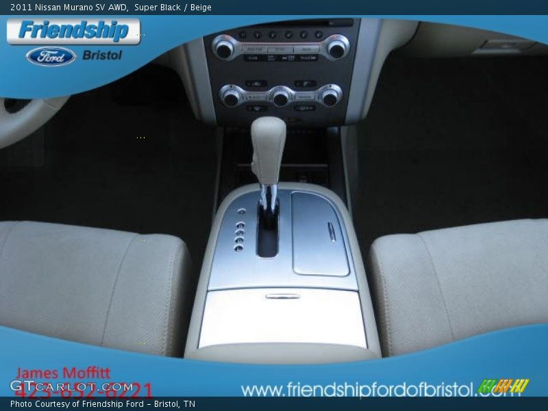 Super Black / Beige 2011 Nissan Murano SV AWD