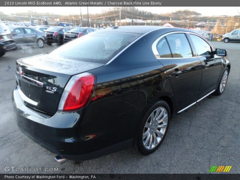 Atlantis Green Metallic / Charcoal Black/Fine Line Ebony 2010 Lincoln MKS EcoBoost AWD