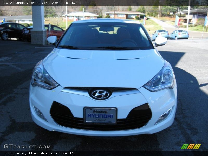 Century White / Black/Red 2012 Hyundai Veloster