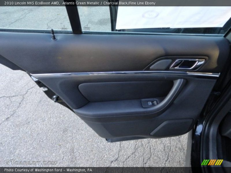 Atlantis Green Metallic / Charcoal Black/Fine Line Ebony 2010 Lincoln MKS EcoBoost AWD