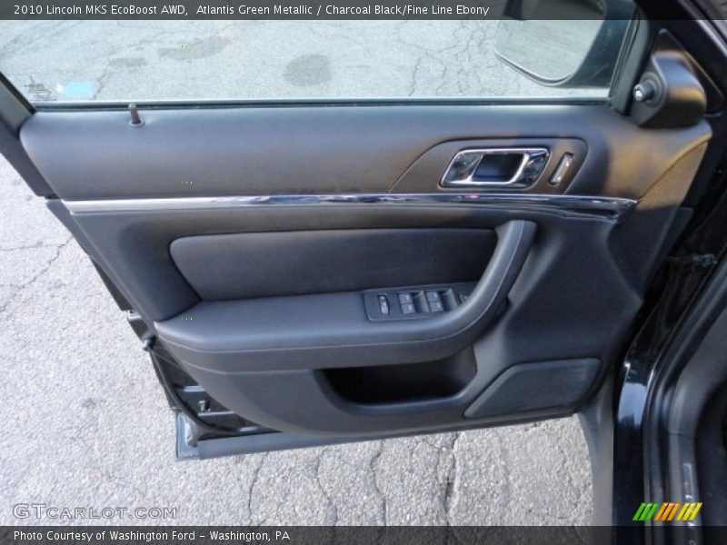 Atlantis Green Metallic / Charcoal Black/Fine Line Ebony 2010 Lincoln MKS EcoBoost AWD