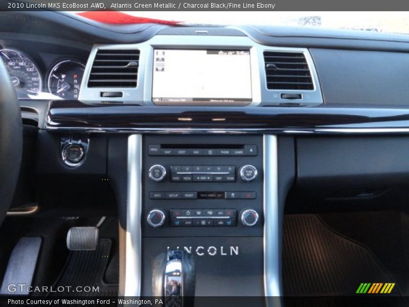 Atlantis Green Metallic / Charcoal Black/Fine Line Ebony 2010 Lincoln MKS EcoBoost AWD