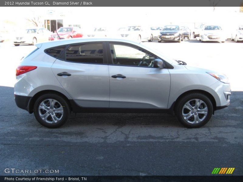 Diamond Silver / Black 2012 Hyundai Tucson GL