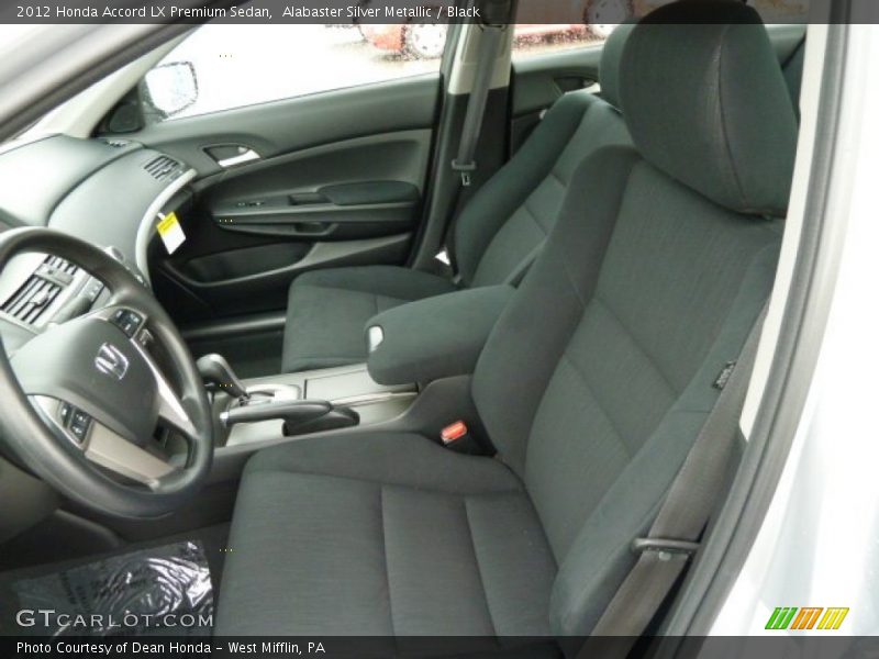 Alabaster Silver Metallic / Black 2012 Honda Accord LX Premium Sedan