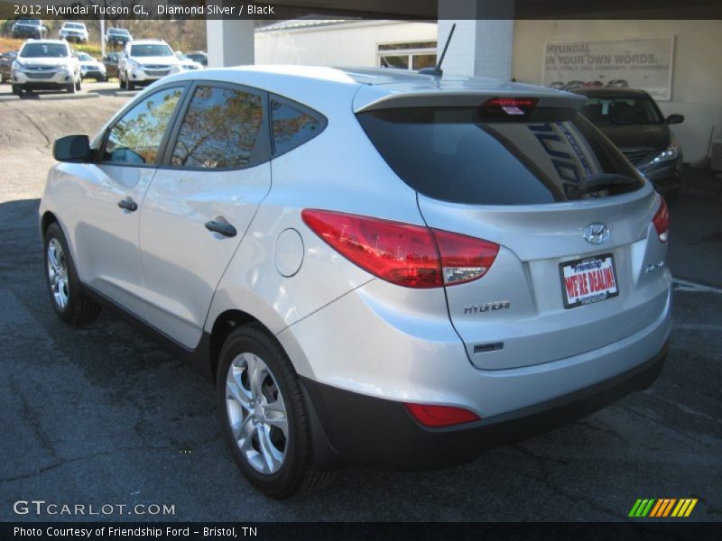 Diamond Silver / Black 2012 Hyundai Tucson GL