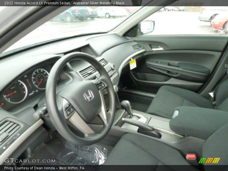  2012 Accord LX Premium Sedan Black Interior