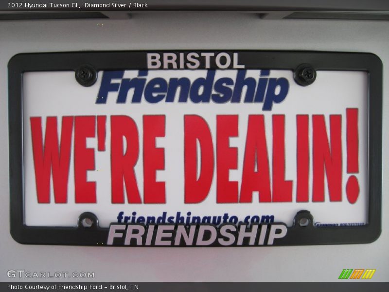 Diamond Silver / Black 2012 Hyundai Tucson GL