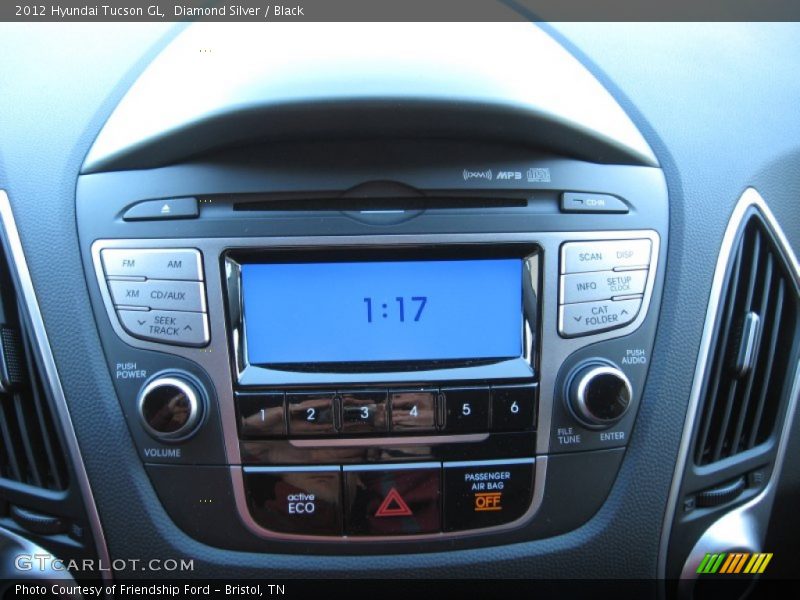 Diamond Silver / Black 2012 Hyundai Tucson GL