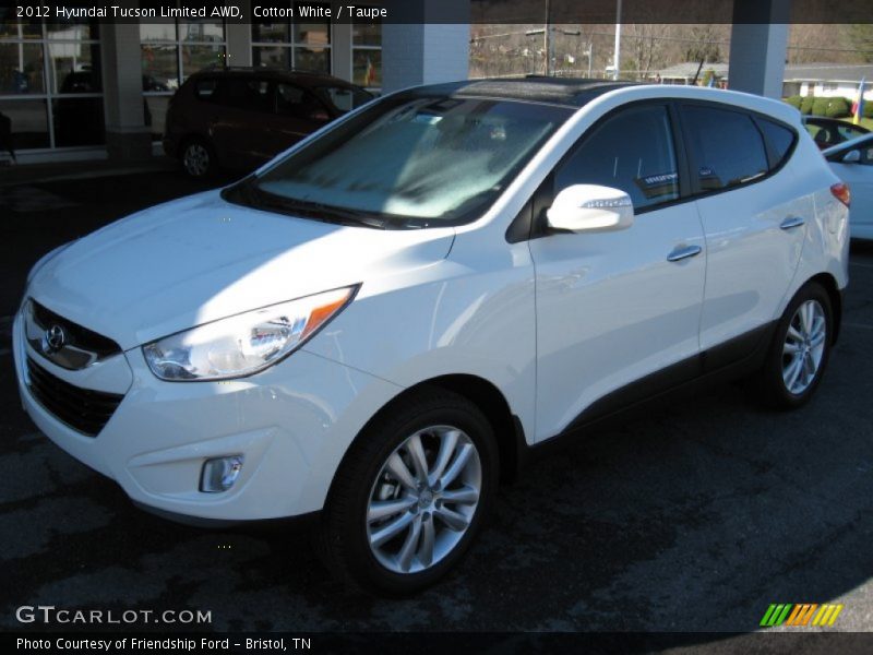 Cotton White / Taupe 2012 Hyundai Tucson Limited AWD