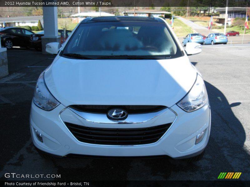 Cotton White / Taupe 2012 Hyundai Tucson Limited AWD