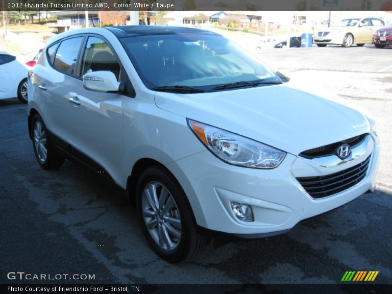 Cotton White / Taupe 2012 Hyundai Tucson Limited AWD