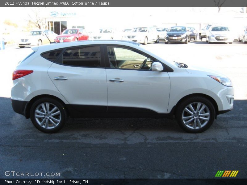Cotton White / Taupe 2012 Hyundai Tucson Limited AWD
