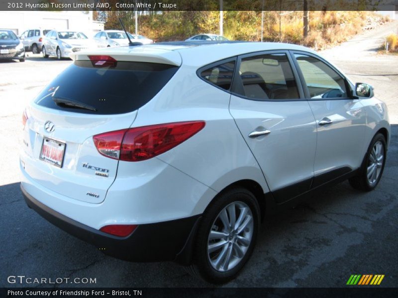 Cotton White / Taupe 2012 Hyundai Tucson Limited AWD