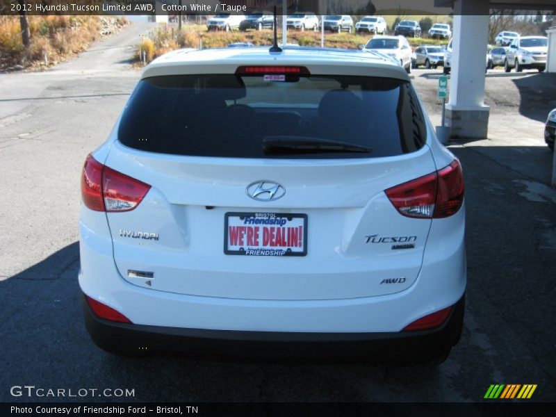 Cotton White / Taupe 2012 Hyundai Tucson Limited AWD